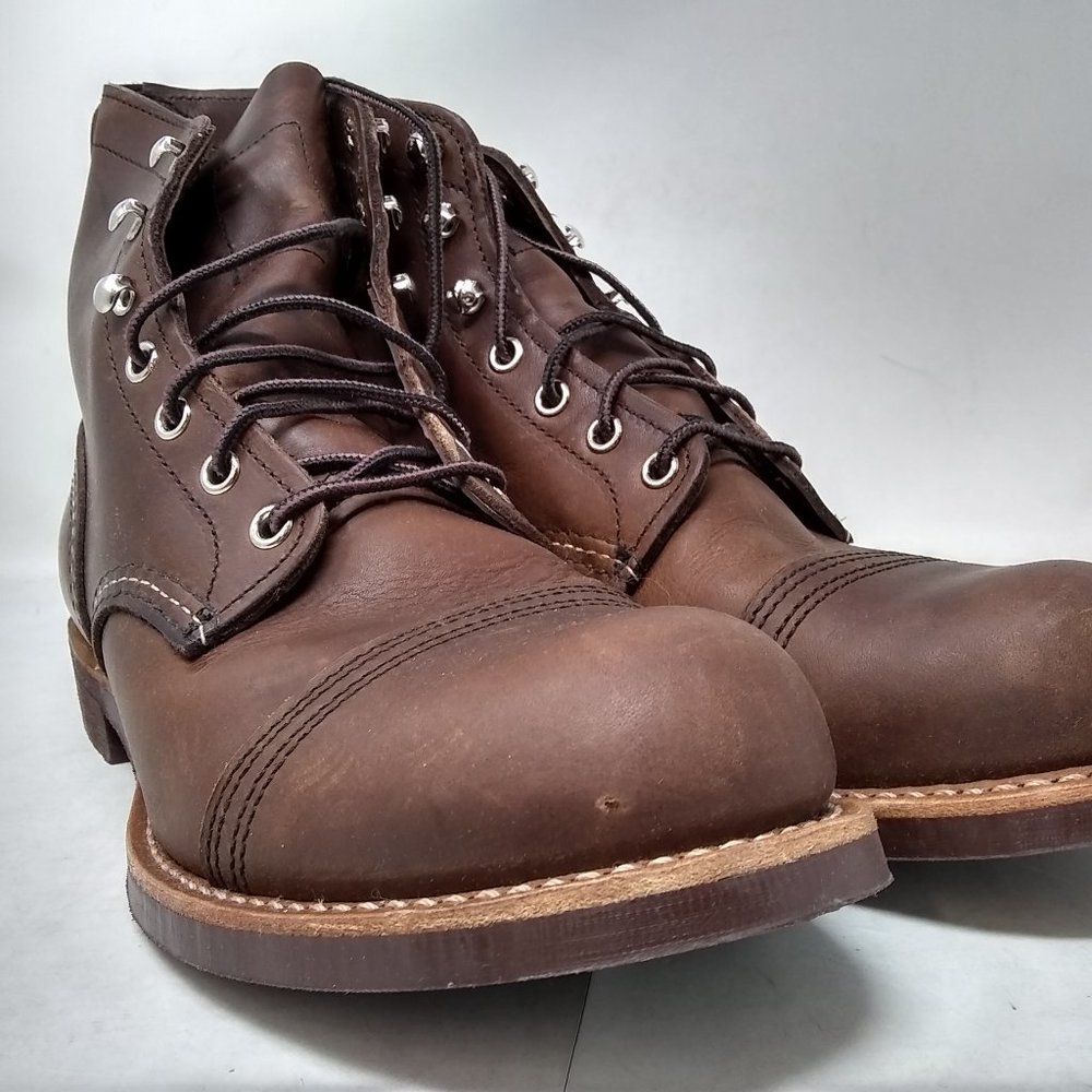 Red Wing Men Iron Ranger Boot Amber 9.0 Style 8111